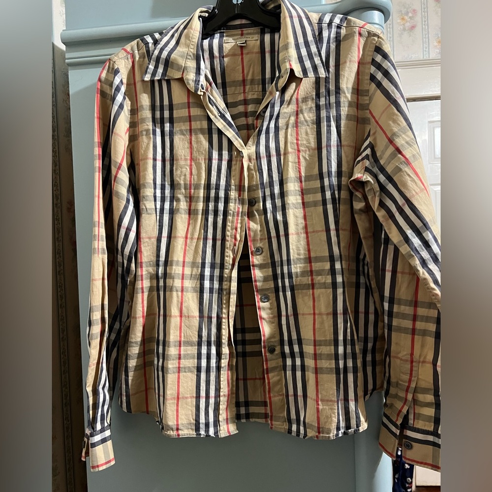 Burberry plaid shirt